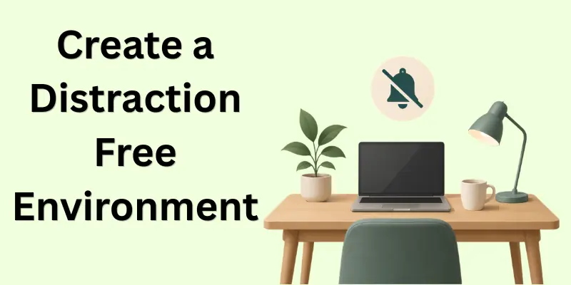create a distraction free environment
