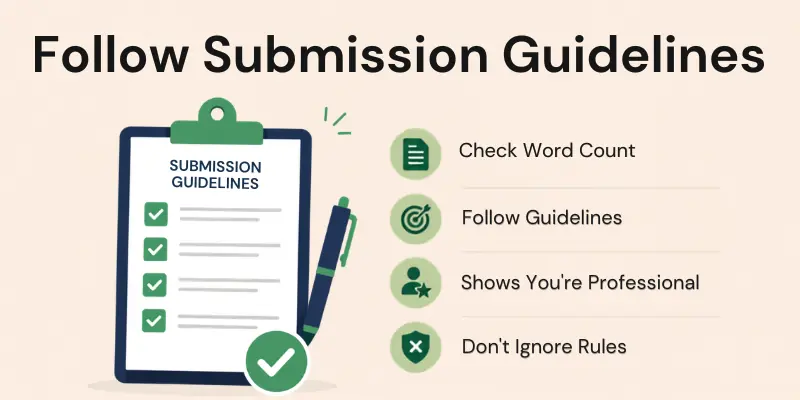 follow submission guidelines
