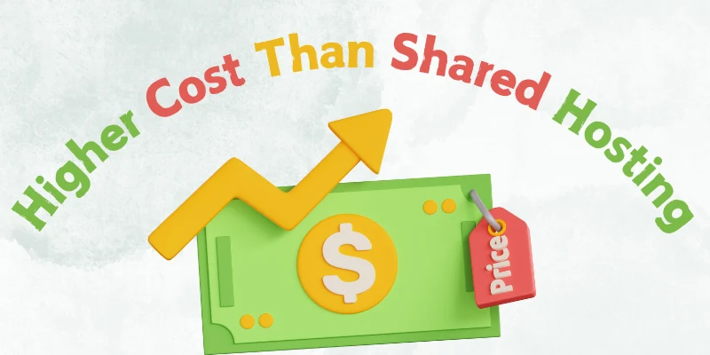 Higher Cost Than Shared Hosting