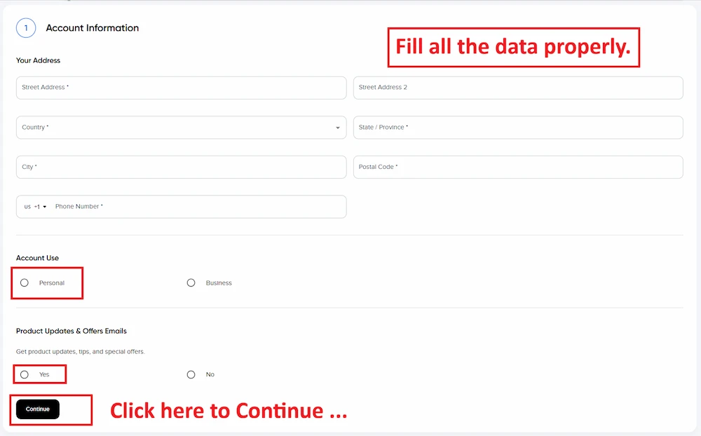 Hosting Account Info