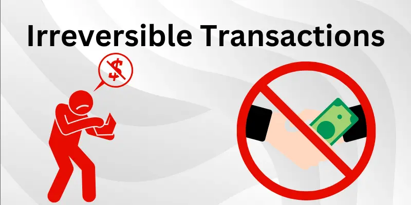 Irreversible Transactions