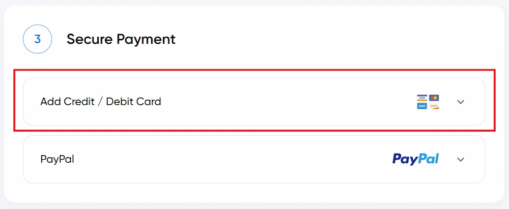Select Payment Method