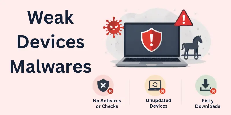 weak devices security and malware